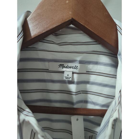 Madewell Poplin Western Snap Front Shirt NWT - Picture 5 of 7